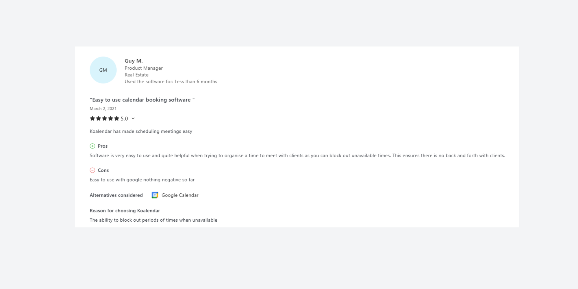 Best Google Calendar alternative Koalendar
